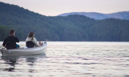 Couple Canoeing on Lake James at Sunset-crop(1,0.729,0.000,0.160,r4).jpg