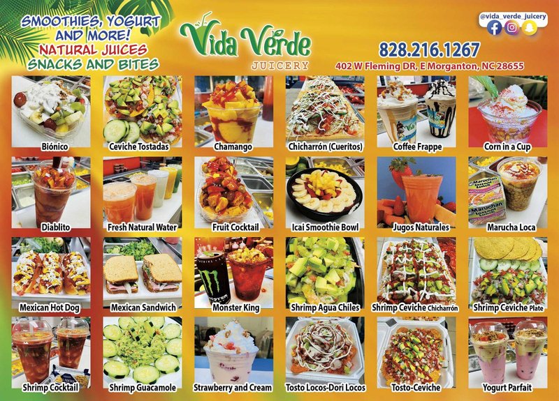 Vida Verde Juicery Morganton NC Picture menu.jpg